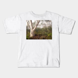 Foggy Morning in Bushland Kids T-Shirt